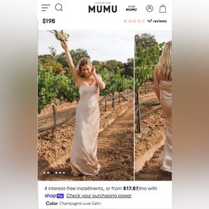 Show Me Your MuMu Champagne Maxi Dress